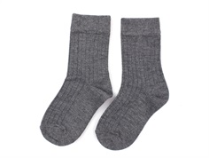 Minipop socks bambus dark grey melange (3-pack)